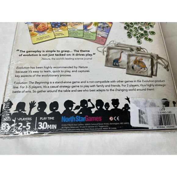 North Star Games Evolution The Beginning Board Game New Sealed - Picture 2 of 6